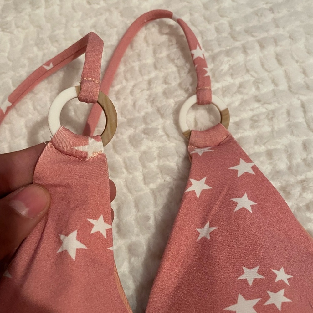 WET Swimwear | Aria One Piece Swimsuit in Rose Stars | Women’s Swimsuit | NWT - Picture 7 of 16